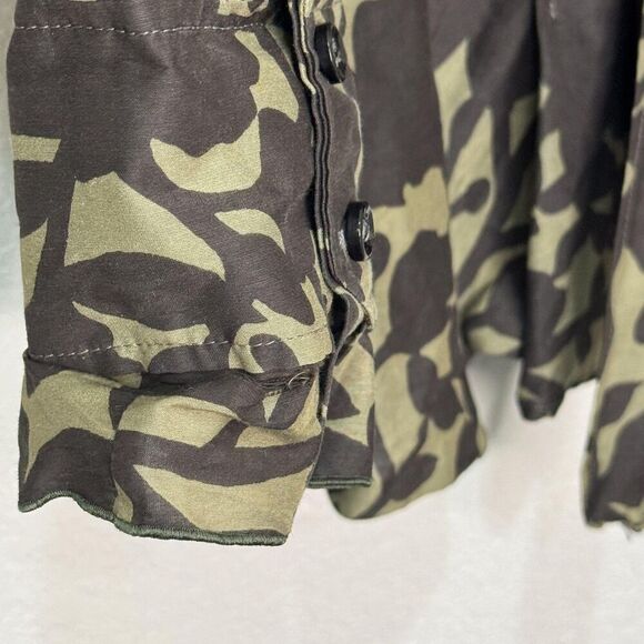 Vtg Yves Saint Laurent Shirt Size 38 Floral Print Silk Tie Waist Designer Blouse - Picture 4 of 9